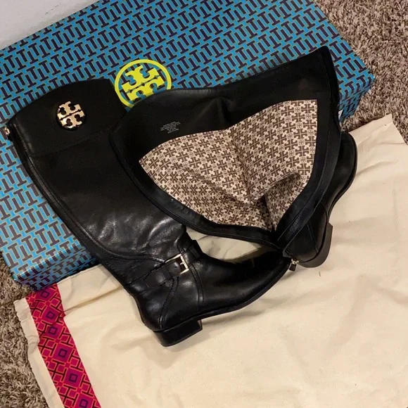 Tory Burch Shoes Tory Burch Adeline Riding Boot Size Black